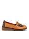 Δερμάτινα Γυναικεία Loafers σε Ταμπά Χρώμα