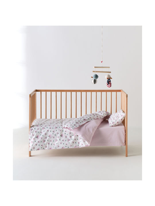 Kentia Set Baby Sheets Crib Cotton Multicolour 120x170cm 3pcs
