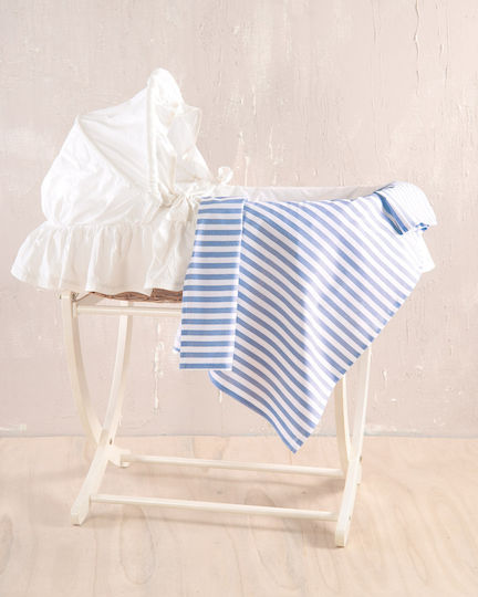 Rythmos Baby Cradle Sheet Cotton Light Blue 80x110cm