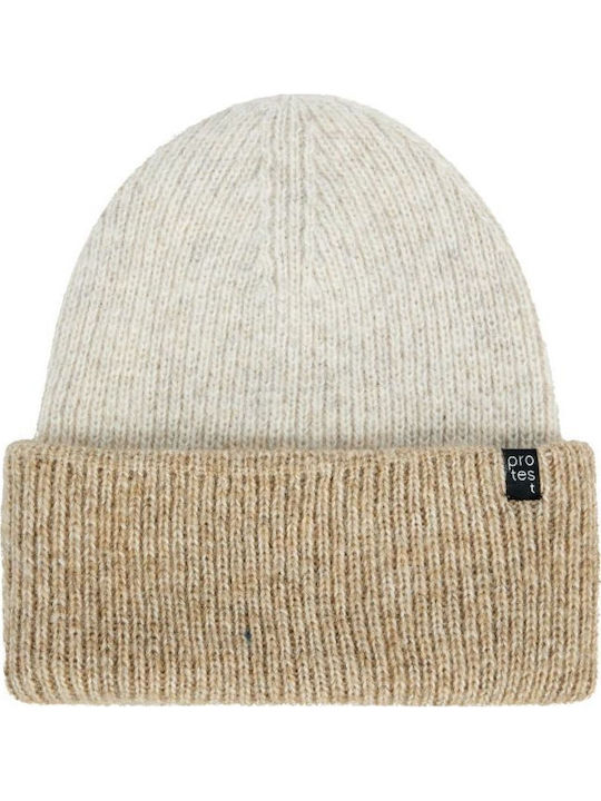 Beanie Women's Knitted Beanie in White Colour