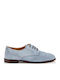 Leather Women's Oxfords in Blue Colour