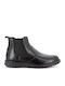 Δερμάτινα Μαύρα Ανδρικά Μποτάκια Ανατομικά