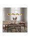Emibig Boom Orange Ceiling Light for 6 G9 Bulbs
