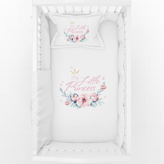 Bonjour Bebe Little Princess Fitted Baby Sheets White