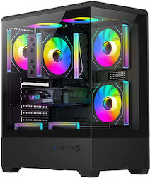 Darkflash C365 Gaming Midi-Turm Computergehäuse...