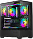 Darkflash C365 Gaming Midi-Turm Computergehäuse...