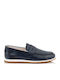 Δερμάτινα Ανδρικά Loafers σε Μπλε Χρώμα