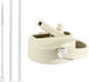 Dozze Water Bottle Straw Lid Almond Beige