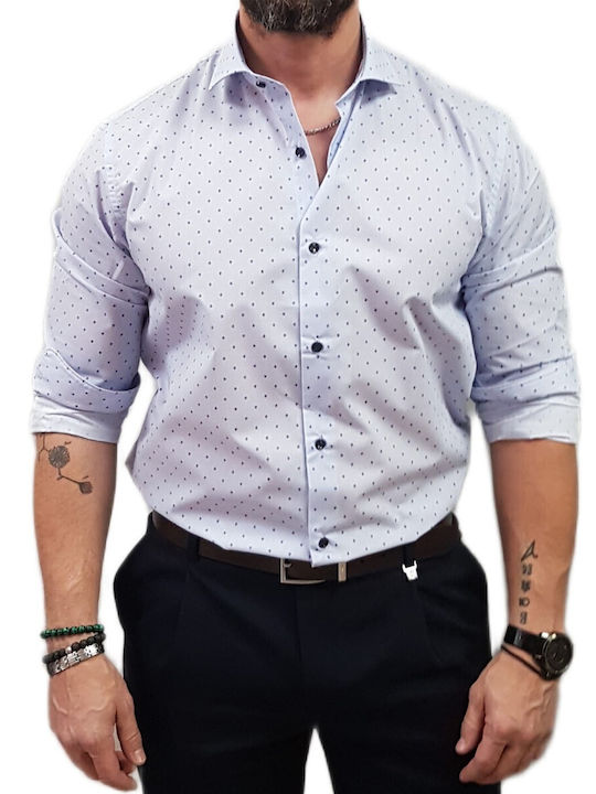 Vittorio Artist Men's Shirt Slim Fit Light Blue
