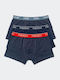 Ανδρικά Μποξεράκια Navy με Σχέδια 3Pack