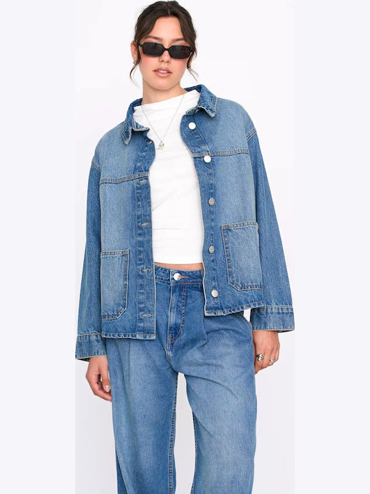 Jachetă Denim Damă Albastră