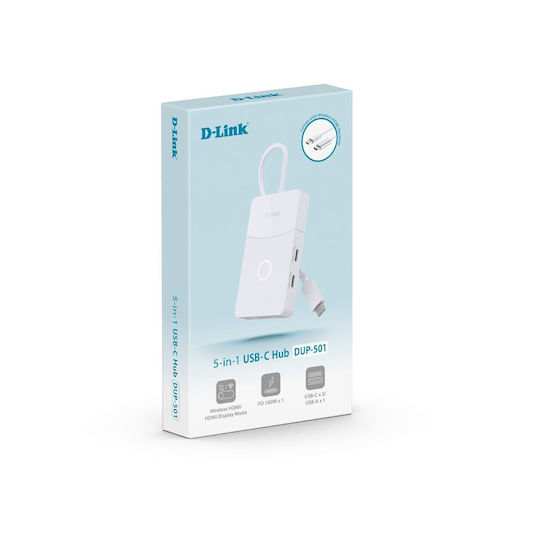 D-Link USB-C Dockingstation Mit Weiß (DUP-501)