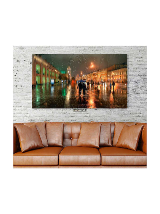 Πίνακας Καμβά Ζευγάρι Πόλη Knv444 45cm X 65cm