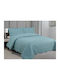 Linea Home Σετ Κουβερλί Υπέρδιπλο Πετρολ 220x240cm 3τμχ