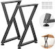 Vevor Metal Furniture Leg 2 Pieces Suitable for Table Coffee Table Desk 74x47.2cm Black