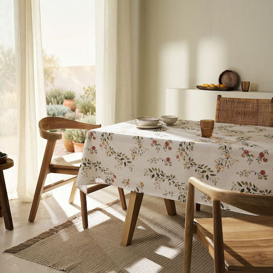 Gofis Home Octavia 417 Stain Resistant Ecru 135x135 cm Gofis Home Octavia 417 Stain Resistant Ecru 135x135 cm