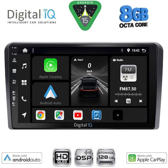 Digital IQ Car Audio System for Ford Tourneo / Courier 2014+ with Touch Screen 9" Bluetooth USB Wi-Fi GPS Apple CarPlay Android Auto Digital IQ 7180 CPAA