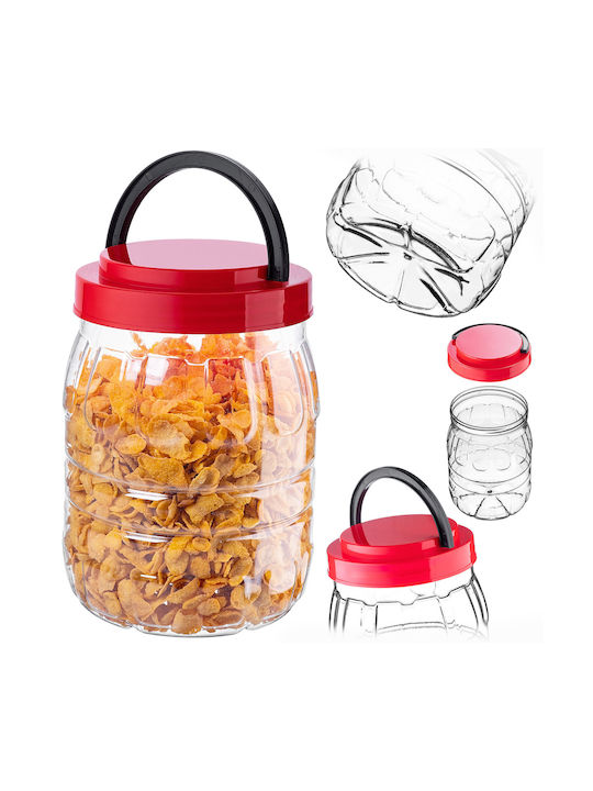 Kadax Set 2 Stück Pasta Gläser mit Kunststoff Deckel Rote 2000ml