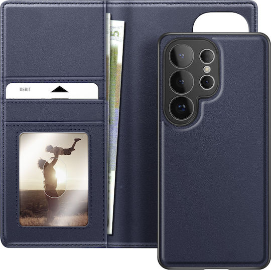 Mayaxess 2-in-1 Wallet Case Galaxy S26 Ultra Detachable Shell Dark Blue