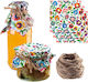 Lids Caps Jars Preserves Bottles Napkins + Jute String X10