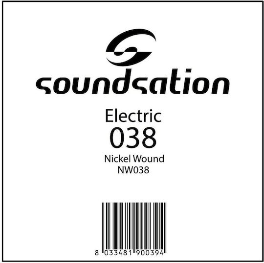 Soundsation Nw038 Electric Guitar String Nickel Wound 0.38 Electric Guitar String Nickel Wound 0.38