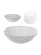 Kadax Salatschüssel Glas Weiß 15cm