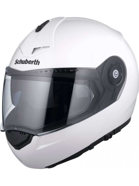 Schuberth C3 Pro Glossy White Κράνος Μηχανής Fl...