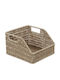 Espiel Decorative Wicker Basket with Handles Beige 25x23x15cm