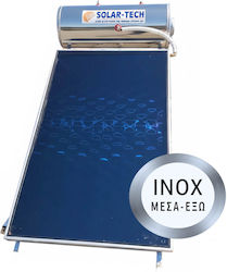 Solar-Tech ST-DGL Inox in out Ηλιακός Θερμοσίφωνας 160lt Inox Διπλής Ενέργειας τ.μ. Επιλεκτικός