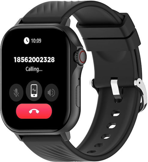 Denver SWG-159B 45mm Smartwatch με Παλμογράφο (Μαύρο)