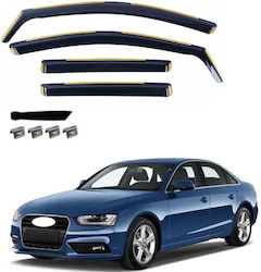 Σετ Ανεμοθραύστες Μπροστινοί και Πίσω για Audi A4 2009-2015 4τμχ VETRBR0149