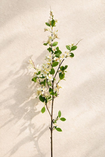 Κλαδι Λευκα Ανθη Μηλιας 0x0x126cm Μονόχρωμο Evergreens