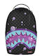 Sprayground Purple Slime Takeover Σχολική Τσάντα Πλάτης Μαύρη με Θήκη για Παγούρι