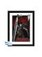Berserk Wooden Framed Print Fsc Mix " Black Swordsman" 30x40 Gbydcoa010