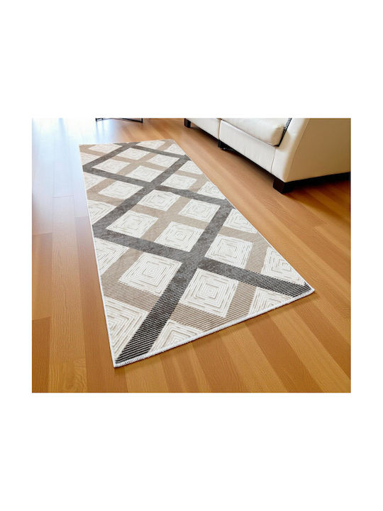 Linea Home 6204 Αντιολισθητικό Χαλί Ορθογώνιο Εκρου 140x200cm
