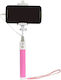 Selfie Stick Υποδοχή 3.5 Jack Επεκτάσιμο 100 Cm Ροζ 8719273223918
