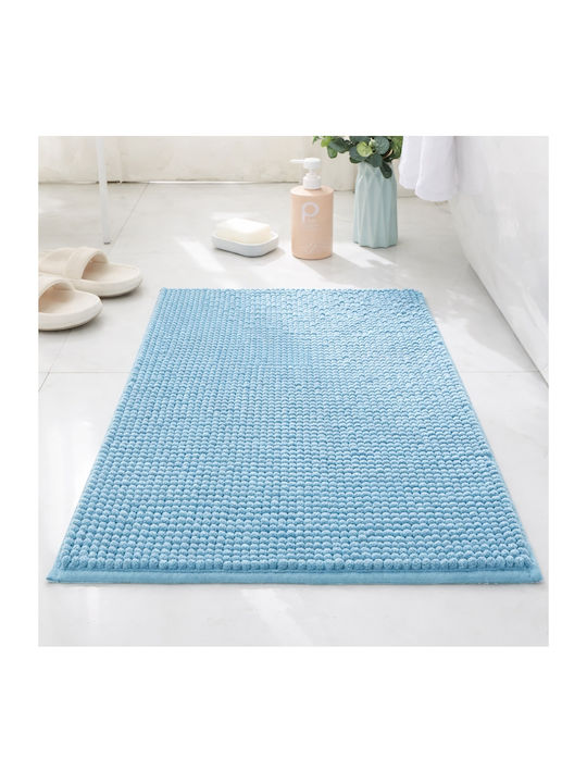 My Home Luxury Non-Slip Bath Mat XNEDM-12 Light Blue 50x120cm