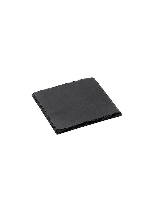 Espiel Wooden Black Coaster 10x10cm 4 Pieces