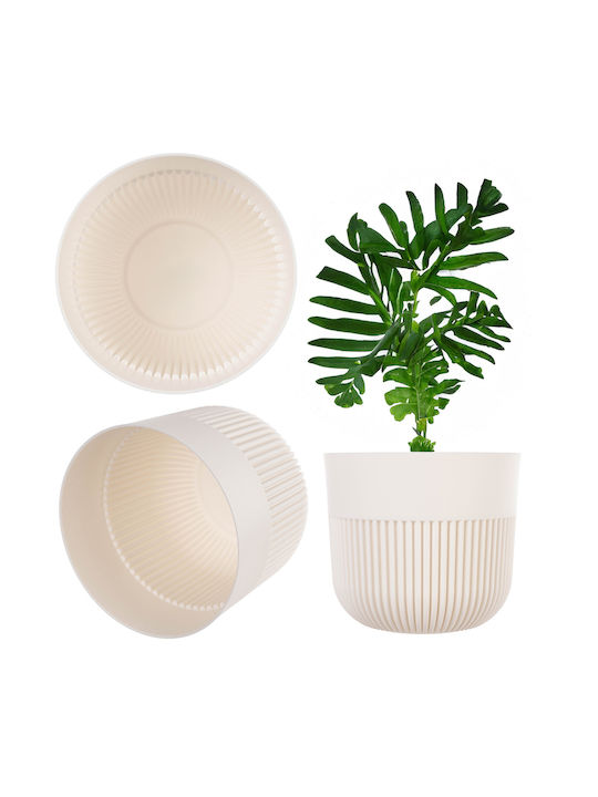Kadax Kadax Kunststoff Blumentopf Weiß 11x11cm