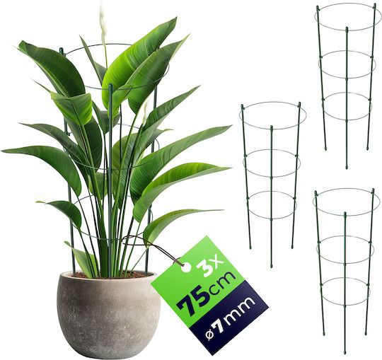 Suport Inelar Plante Flori 75cm Araci Metalici 3 Bucăți