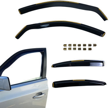 Car Windbreakers Nissan Quashqai J11 2013-2021 4 Pieces Front Back Streetech