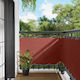 vidaXL Rectangular Orange Shade Divider 1x4m