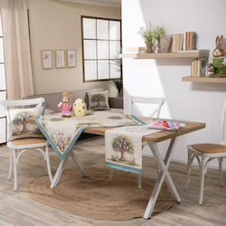 Teoran Beige Tablecloth 2 Pieces