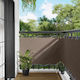 vidaXL Divider De Verandă De Umbrire Maro 1x5m ...
