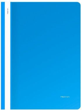 Metron Plastic Report File Clipboard Light Blue