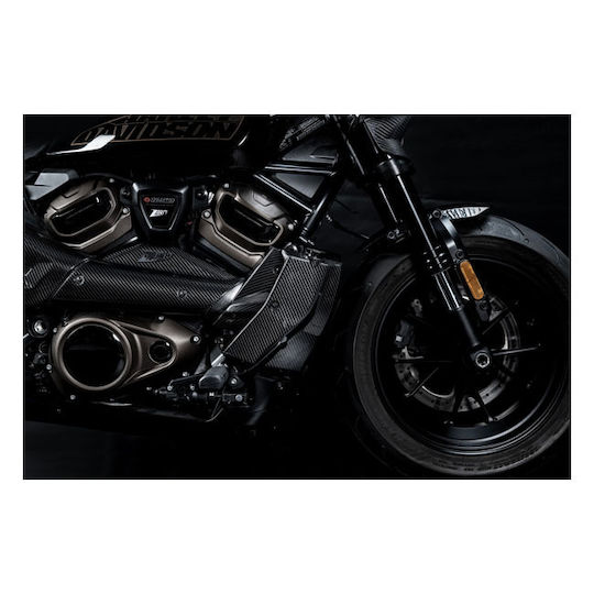 Zard Kit Radiator Cover Side Panels Motorcycle Harley Davidson 21 26 Rh1250s Sportster S Carbon
