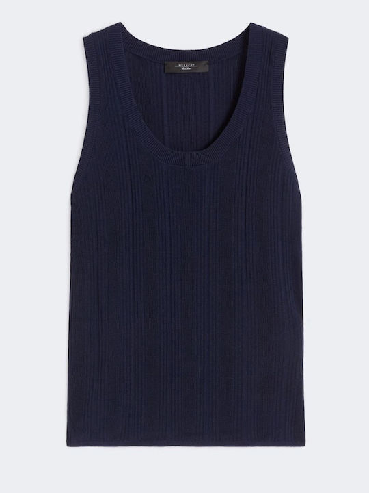 Damen Bluse Ärmellose Blaue