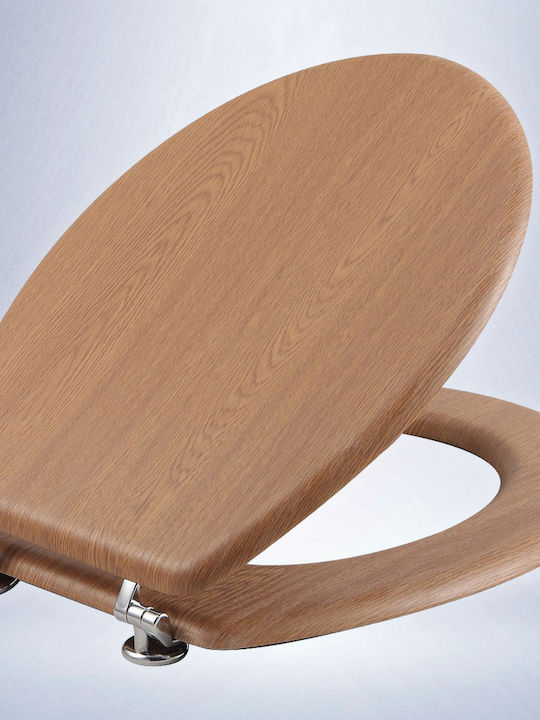 San Lorentzo 8121 Oak Toilet Seat Plastic 36x42.5cm