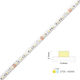 Waterproof LED Strip 24V Adjustable White Light 1m COB Type