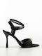 Suede Damen Sandalen Schwarz K26-375-LOLA5288-MAUVRO